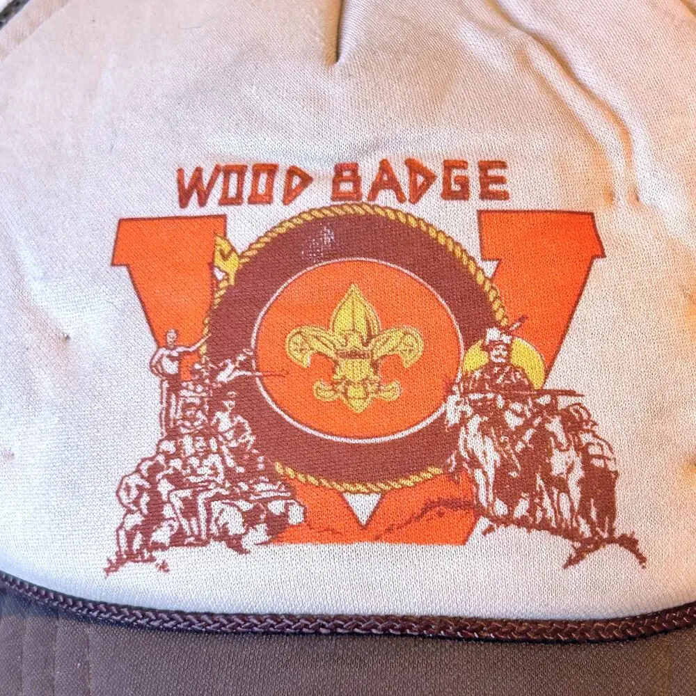 Vintage BSA Trucker Snapback Boy Scouts of America USA Wood Badge Collectible - Picture 6 of 9